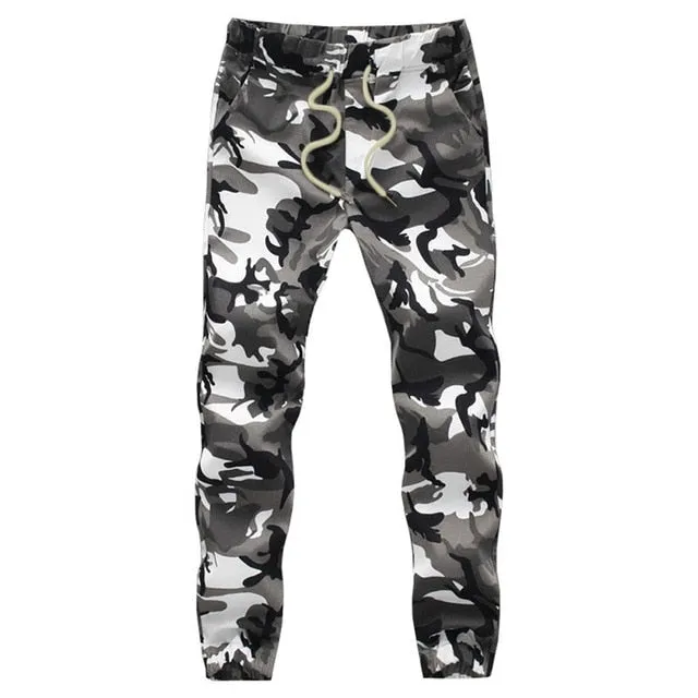 Cotton Men Jogger Pencil Harem Pants Camouflage Military Pants