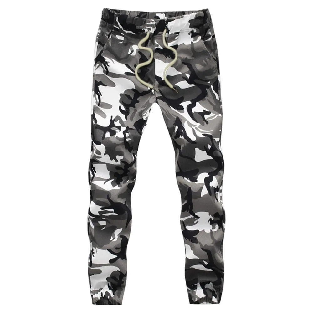 Cotton Men Jogger Pencil Harem Pants Camouflage Military Pants