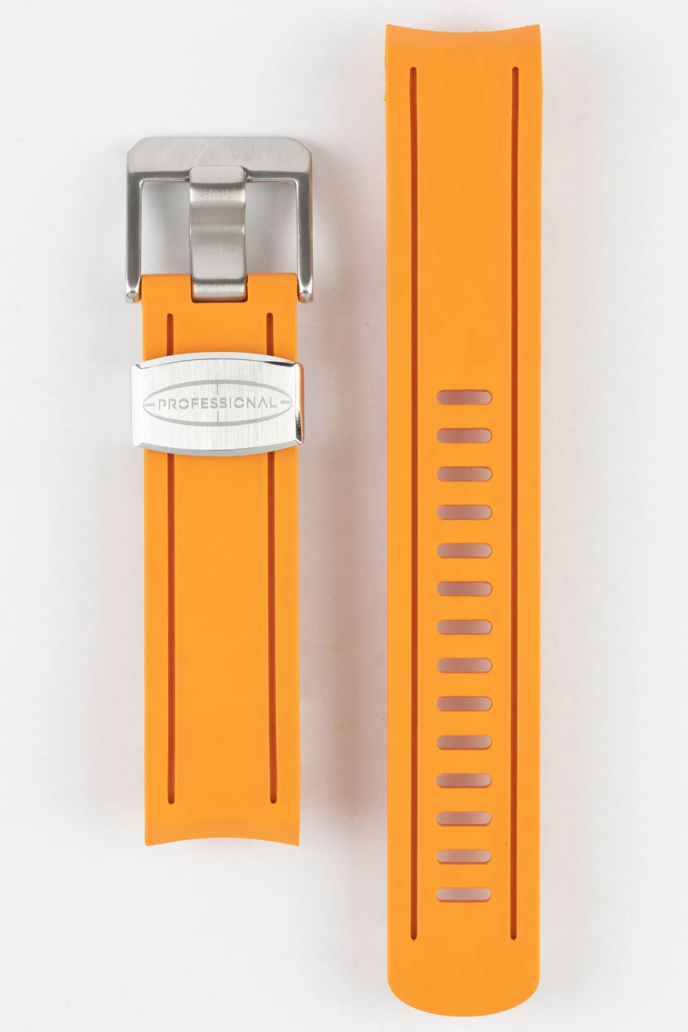 CRAFTER BLUE CB02 Orange Rubber Watch Strap for Seiko Sumo