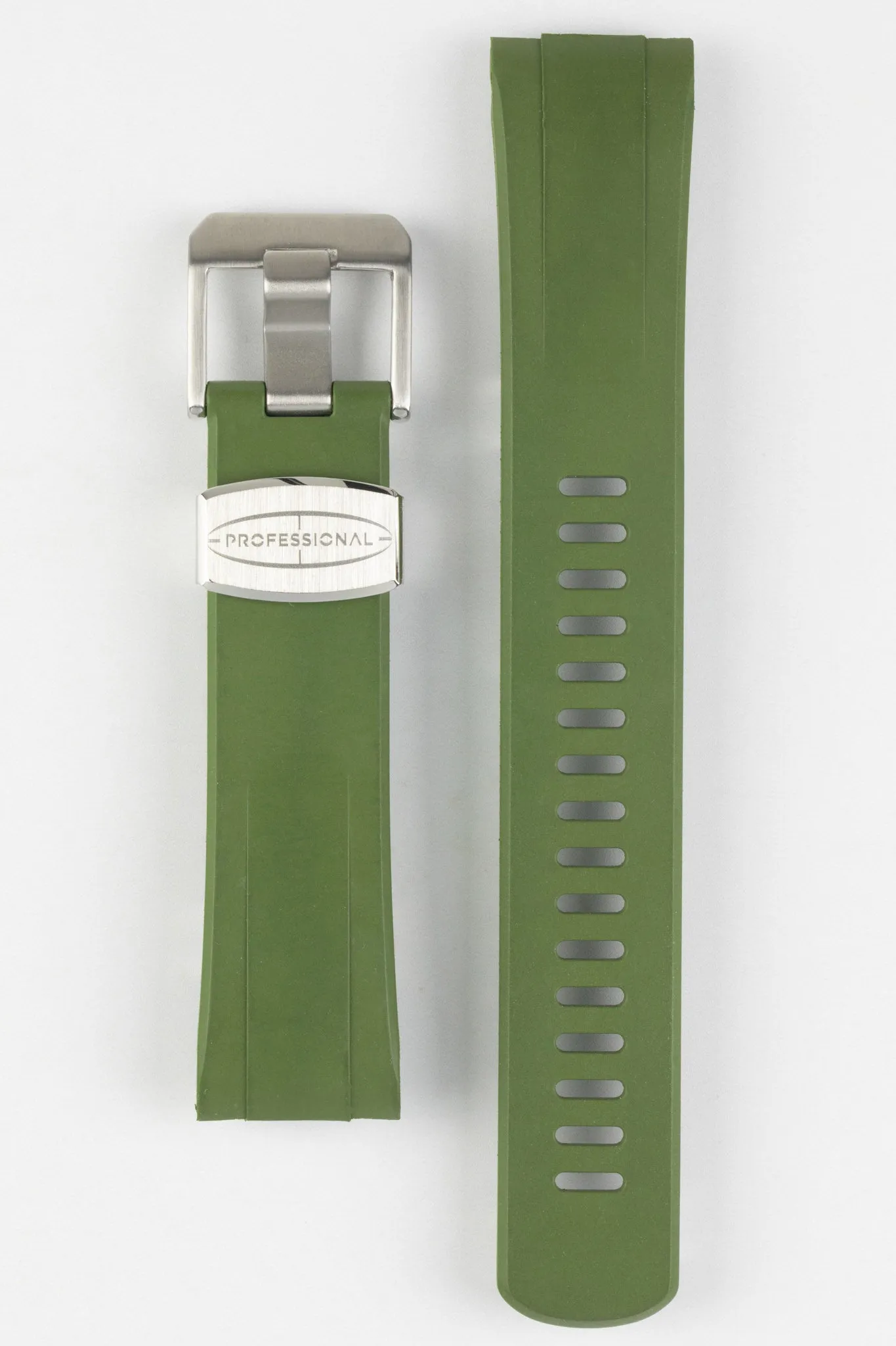 CRAFTER BLUE CB08 Rubber Watch Strap for Seiko "New" Turtle Series – GREEN