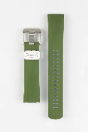CRAFTER BLUE CB08 Rubber Watch Strap for Seiko "New" Turtle Series – GREEN