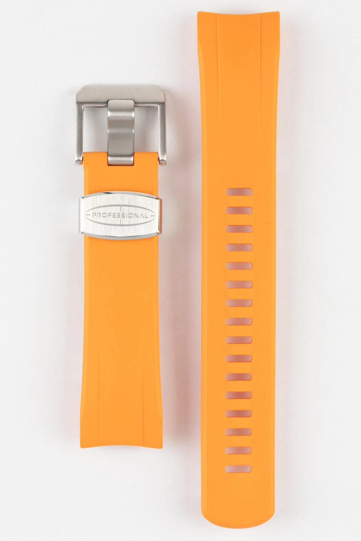 CRAFTER BLUE CB09 Rubber Watch Strap for Seiko "New" Samurai Series – ORANGE