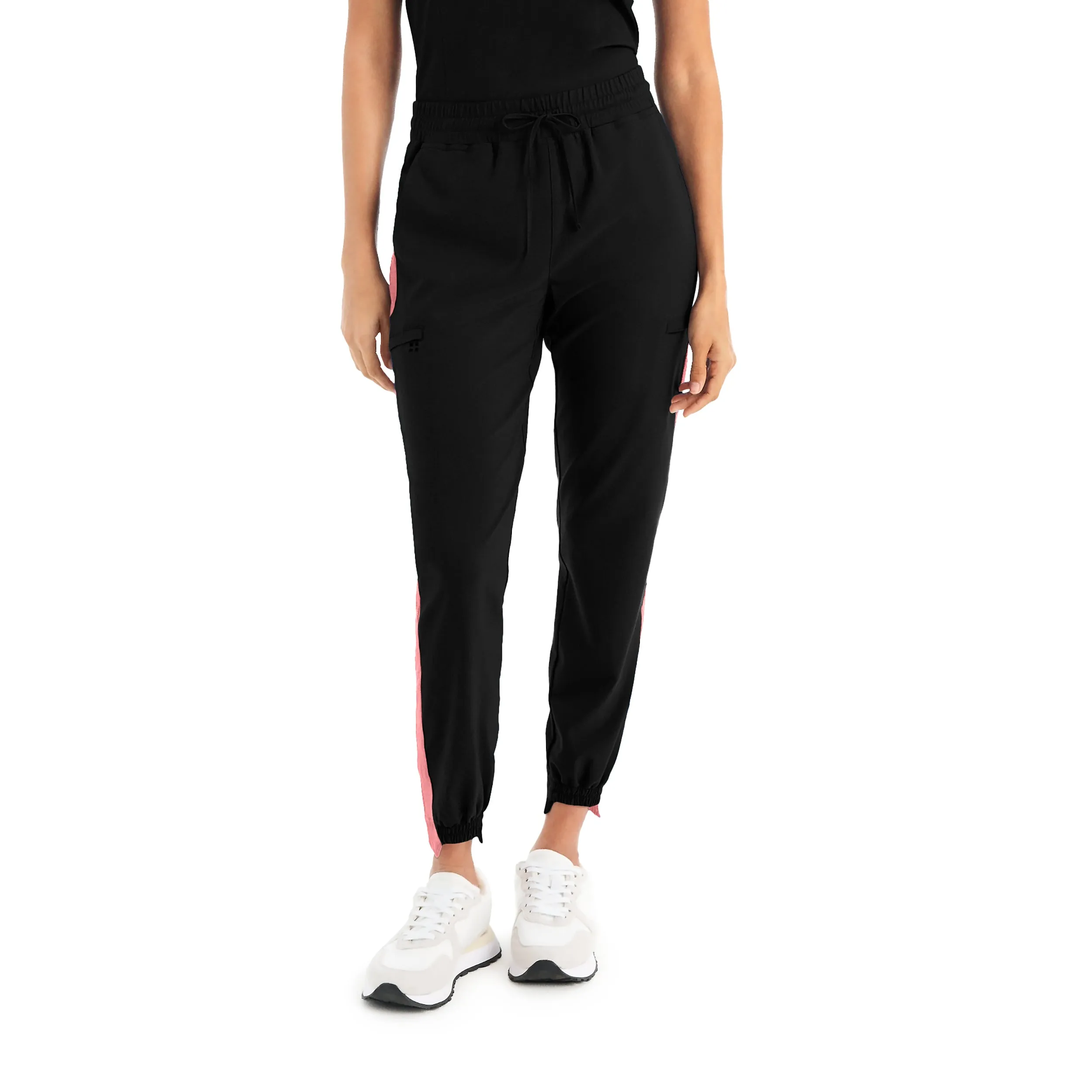 CRFT WB415 Women's Jogger Scrub Pants Black/Peach Blossom