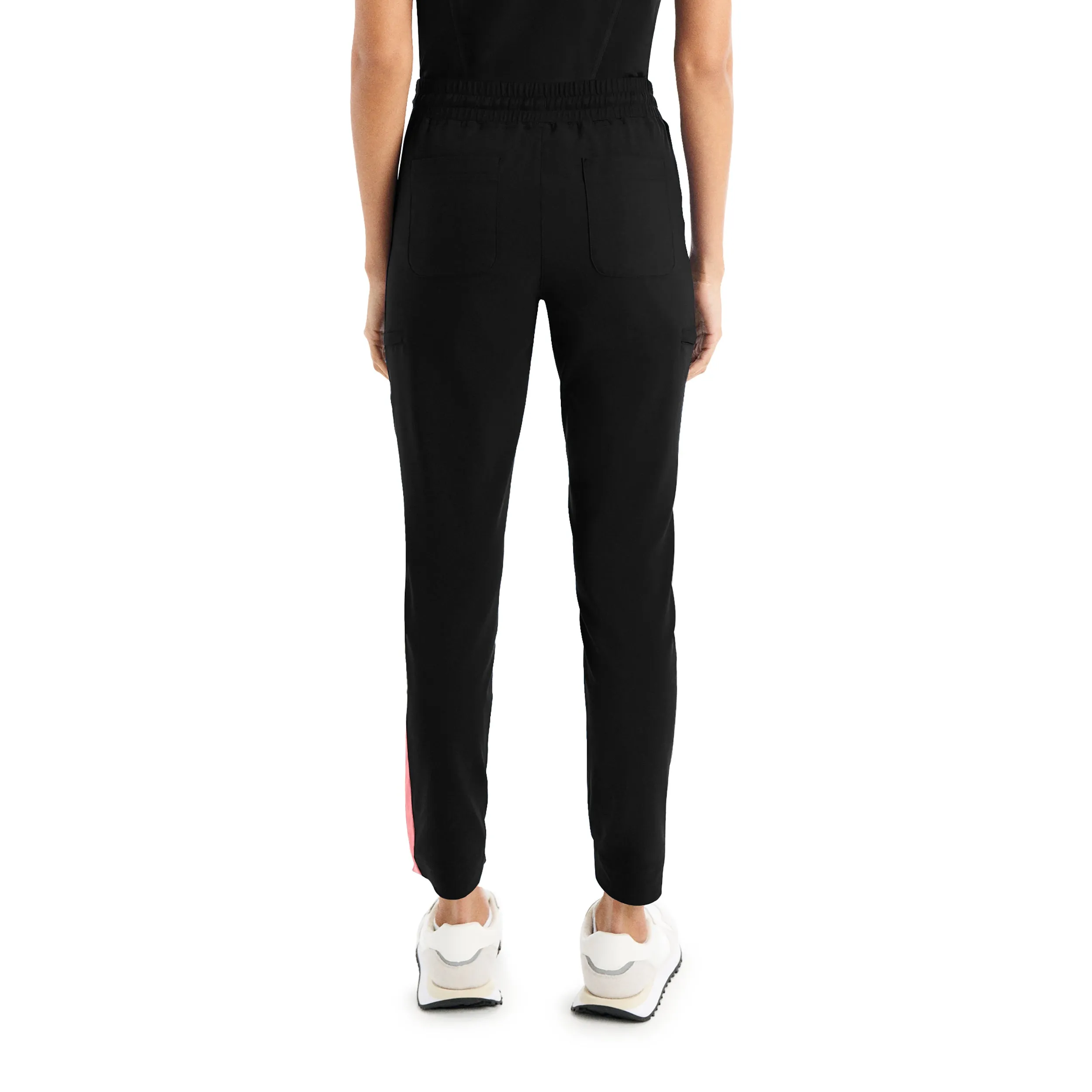CRFT WB415 Women's Jogger Scrub Pants Black/Peach Blossom