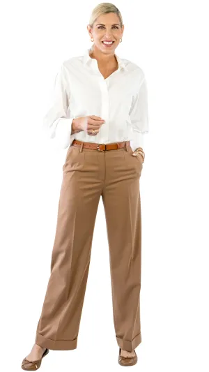 Cuffed Trouser - Camel