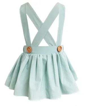 Daphne Suspender Skirt-Mint