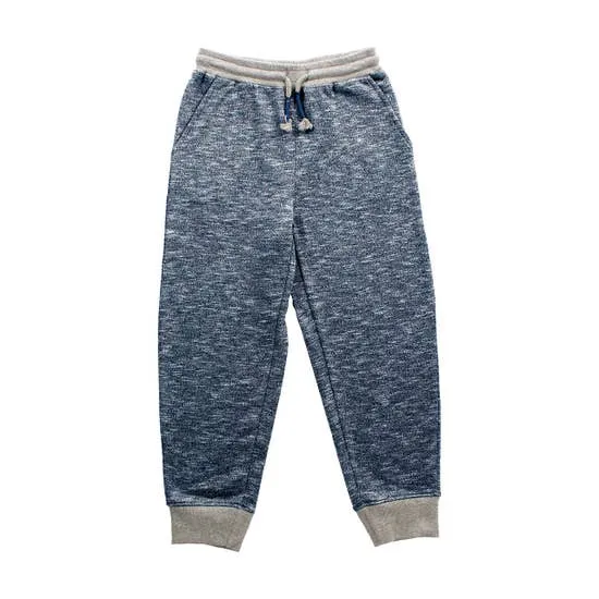 Dark Charcoal and True Navy Marled Jogger