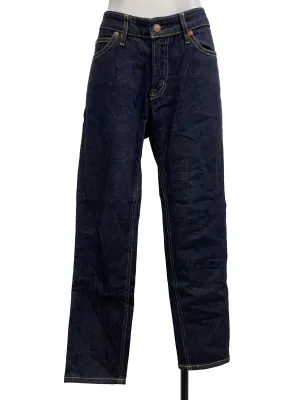 Dark Denim Straight-Leg Jeans
