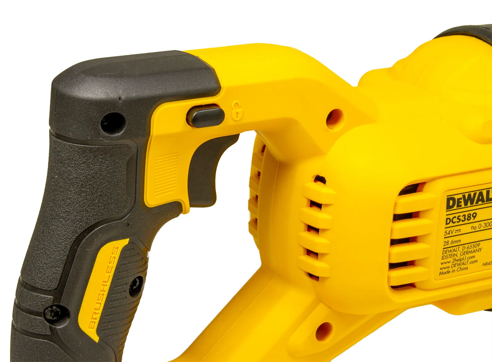 DCS389NT Akku-Säbelsäge, Bis 300 mm in Holz, 54 Volt XR Flexvolt, in T-STAK Box VI