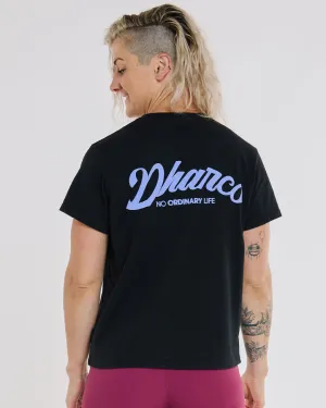 DHARCO Womens Cotton Tee | Black