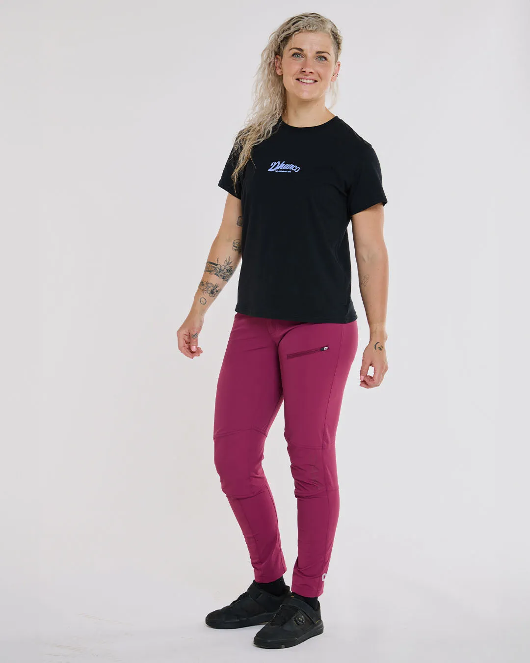DHARCO Womens Cotton Tee | Black