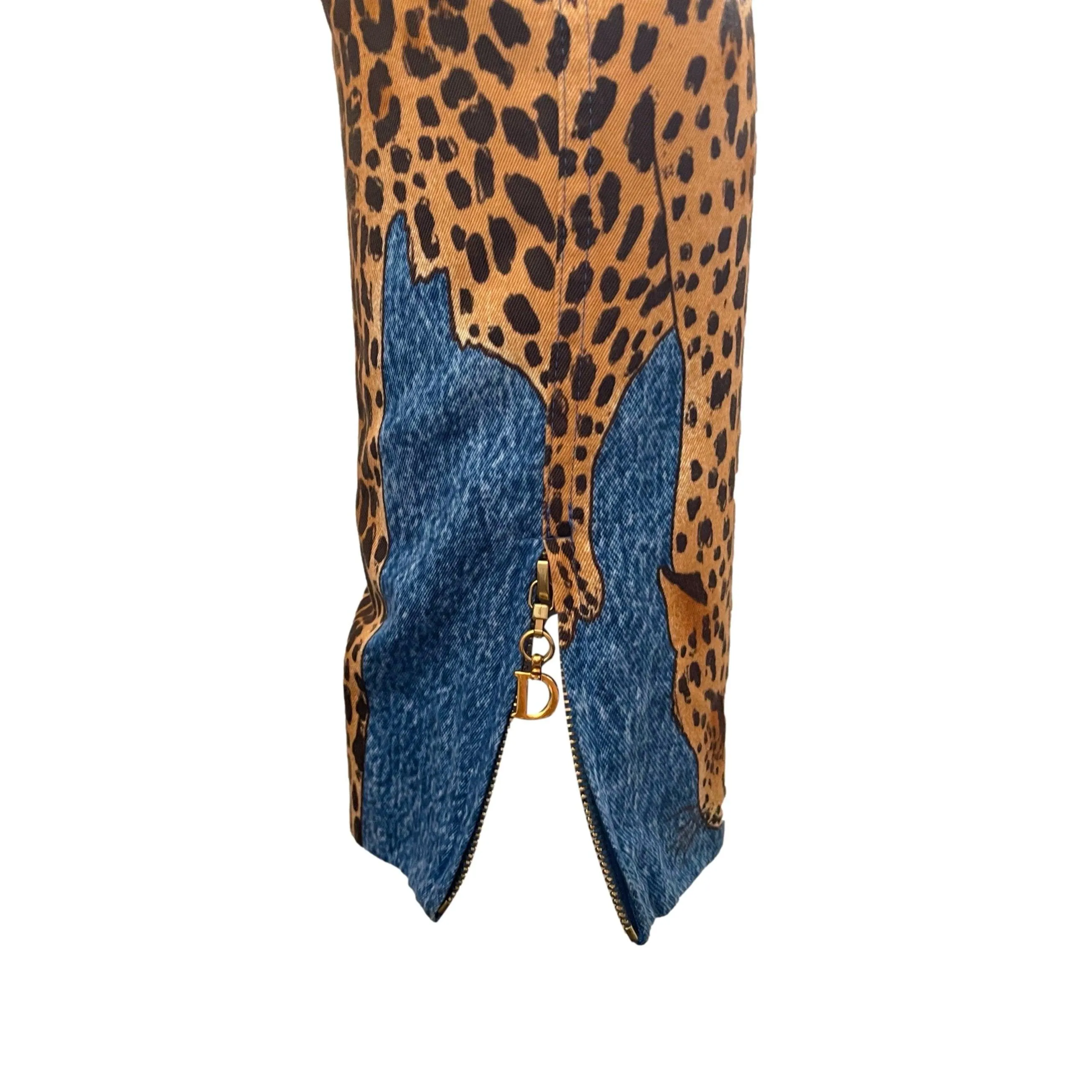 Dior Blue Cheetah Pants