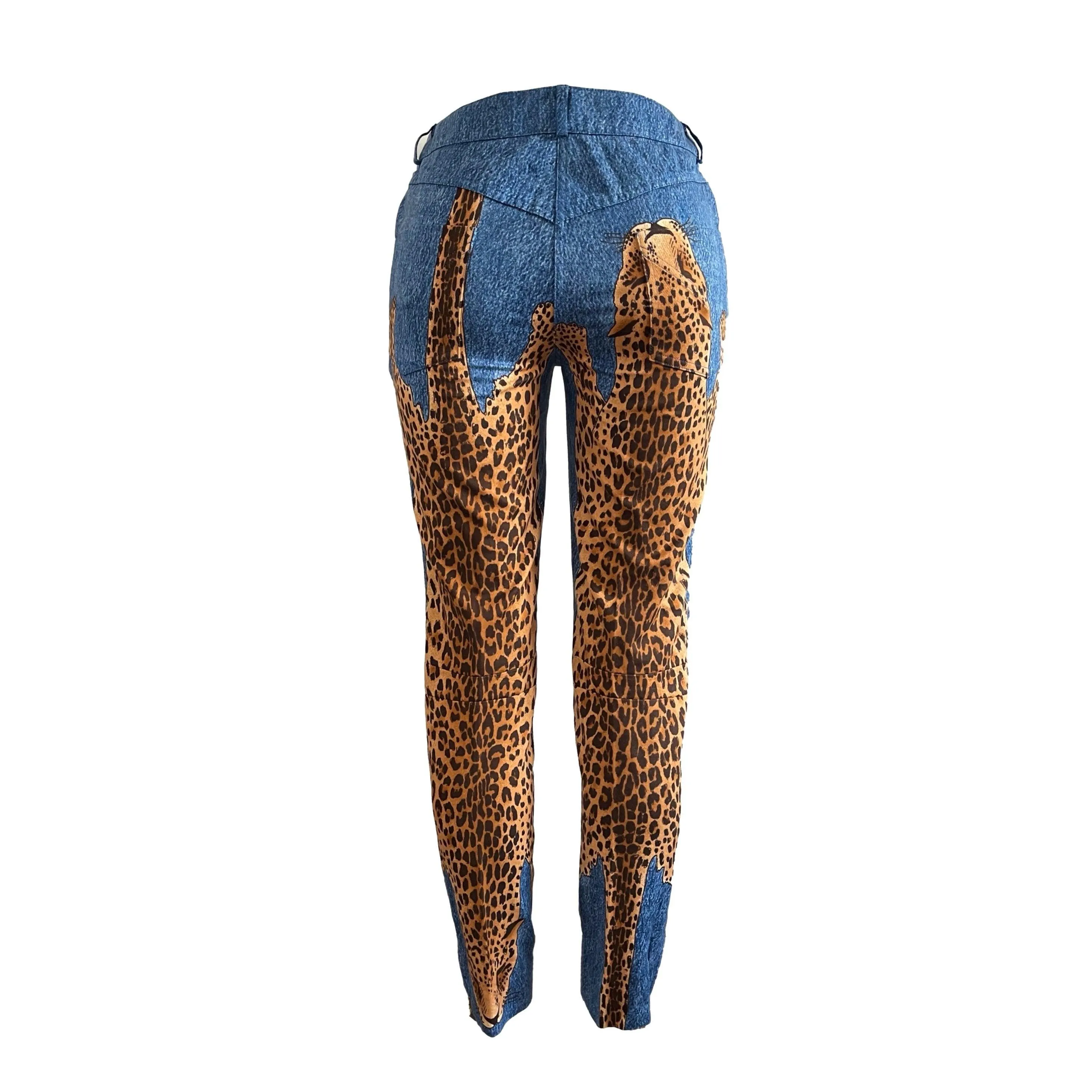 Dior Blue Cheetah Pants