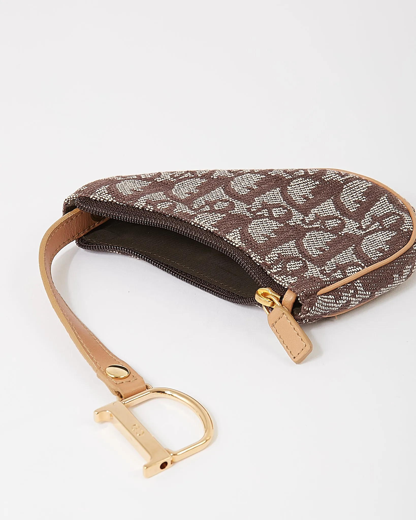 Dior Brown Oblique Saddle Multicase Coin Pouch