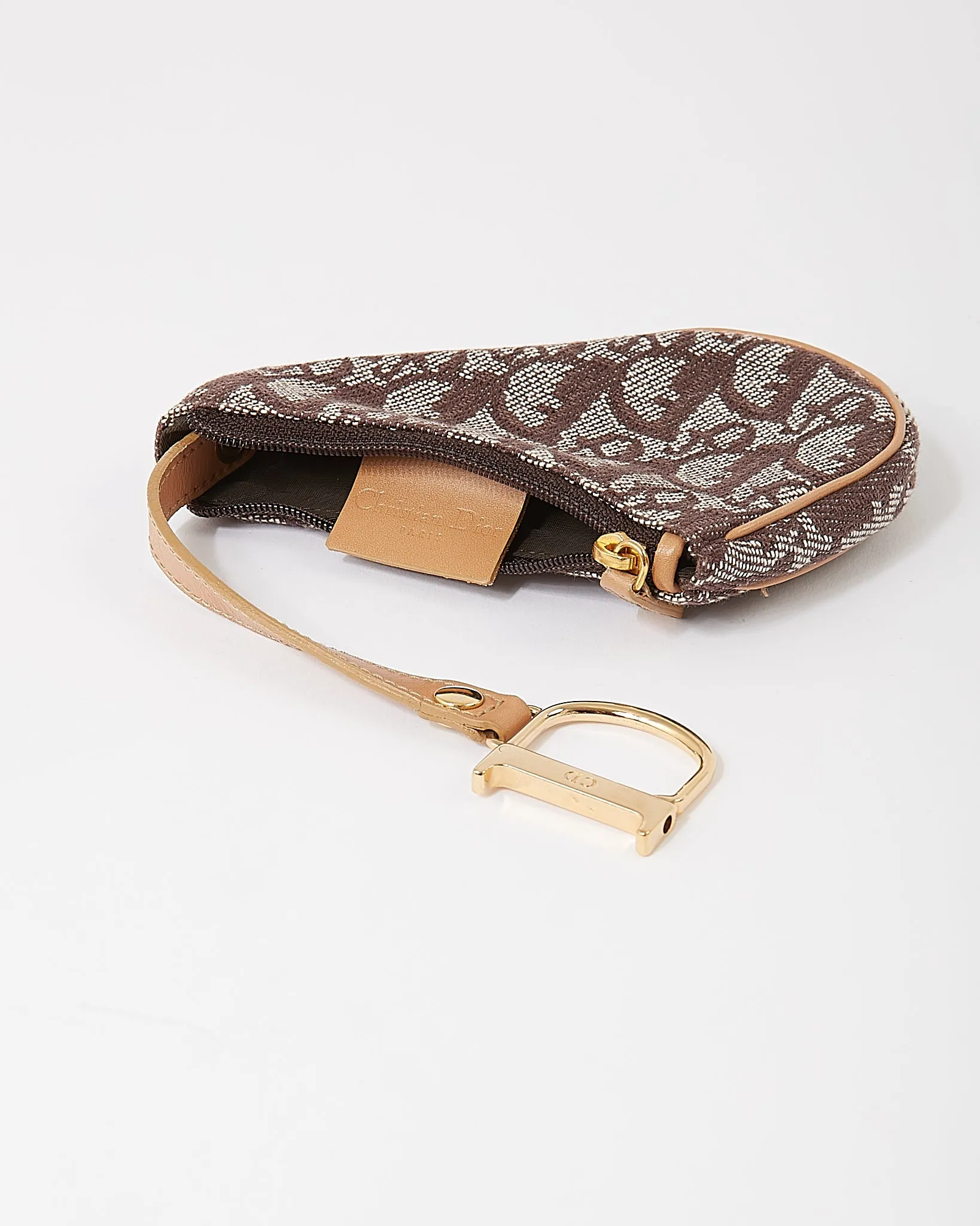 Dior Brown Oblique Saddle Multicase Coin Pouch