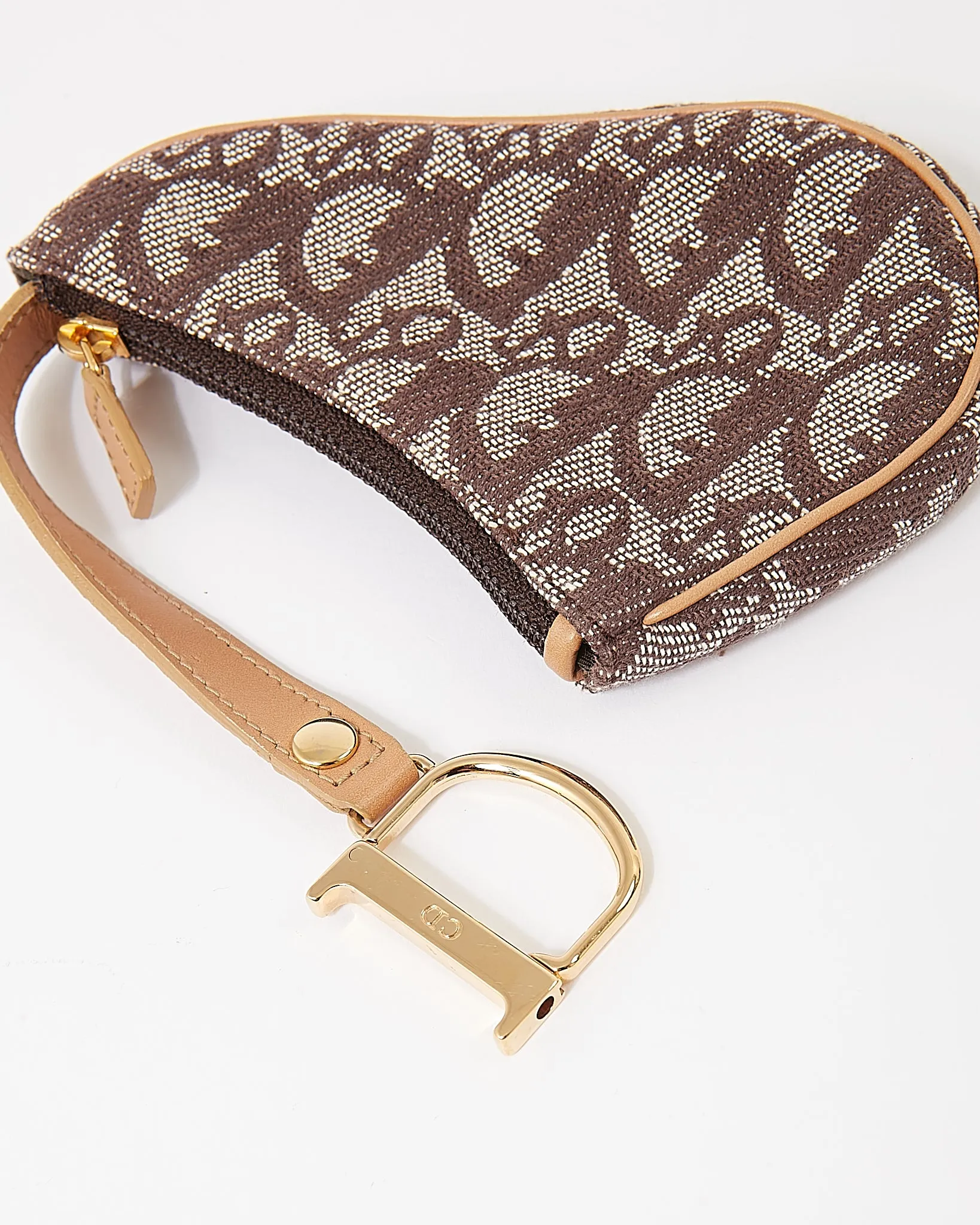 Dior Brown Oblique Saddle Multicase Coin Pouch