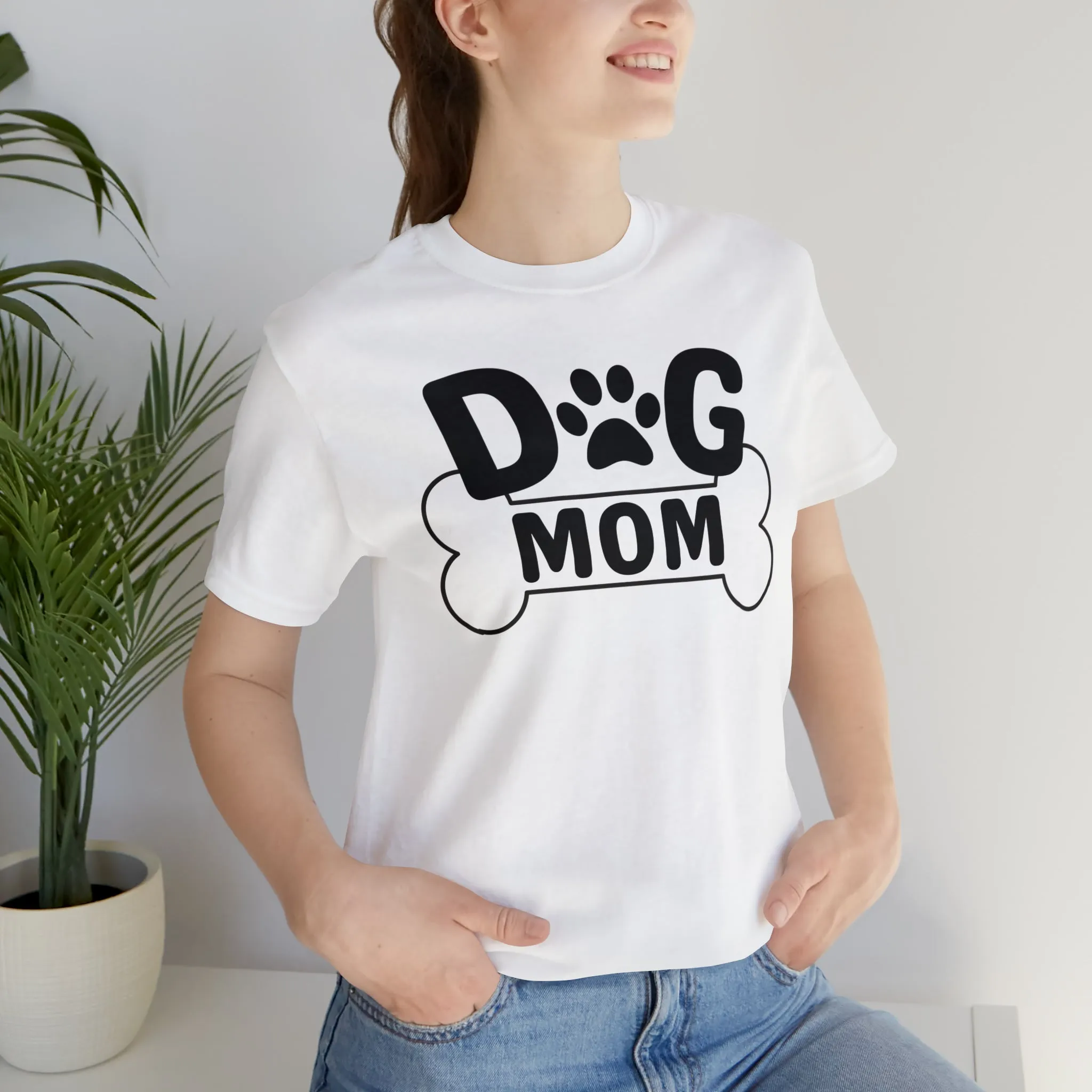 Dog Mom and Bone T-Shirt | I Love my Dog Tee |  Bella Canvas 3001 Unisex |  Dog Lover Short Sleeve Tshirt