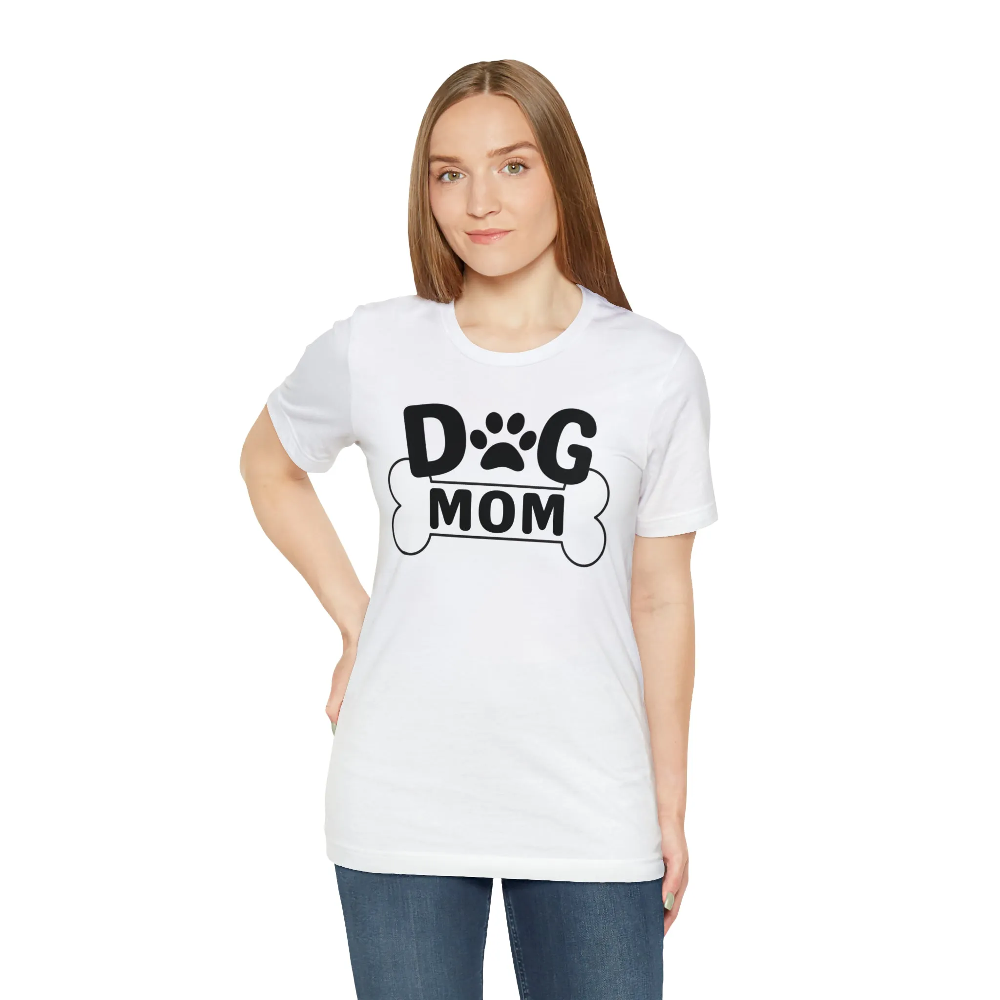 Dog Mom and Bone T-Shirt | I Love my Dog Tee |  Bella Canvas 3001 Unisex |  Dog Lover Short Sleeve Tshirt