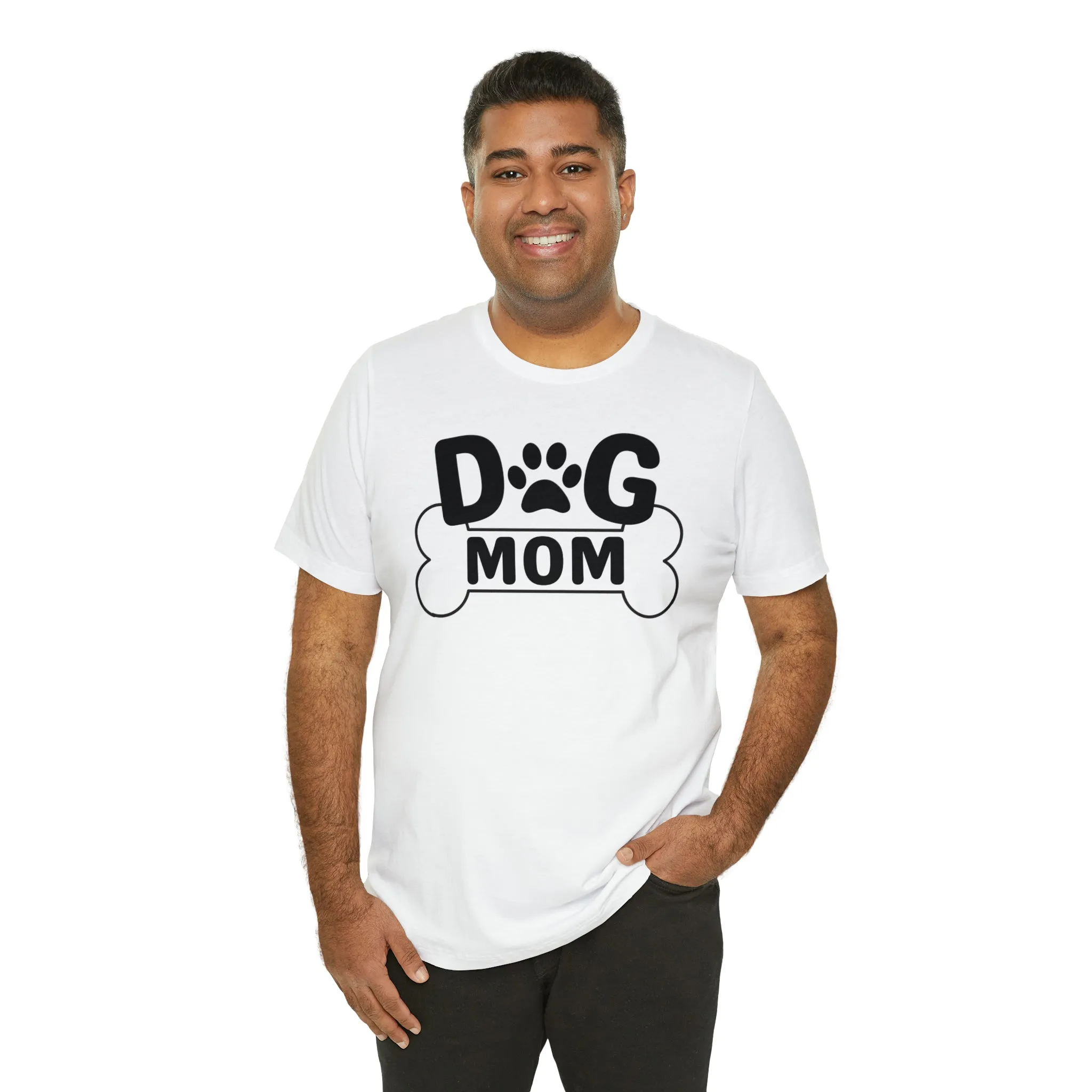 Dog Mom and Bone T-Shirt | I Love my Dog Tee |  Bella Canvas 3001 Unisex |  Dog Lover Short Sleeve Tshirt