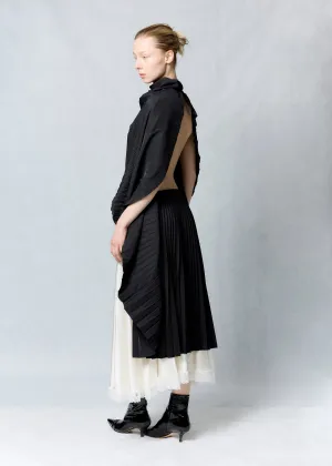 Double pleated skirts dress