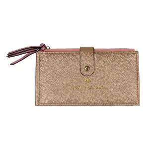 Double Zip Wallet - Gold