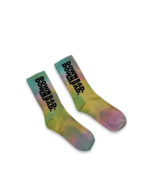 DOWN BAD. Drunk As Fu*K Tie-Dye Socks
