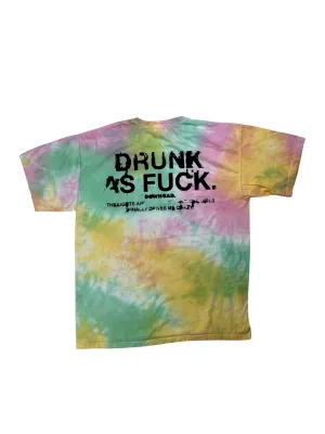 DOWN BAD. Drunk As Fu*K Tie-Dye T-Shirt
