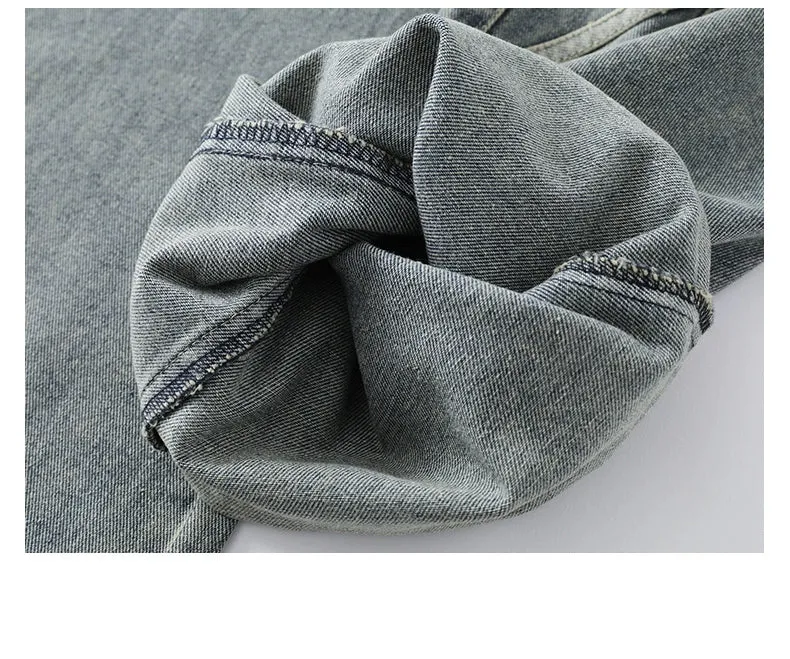 Drawstring Straight-leg Jeans