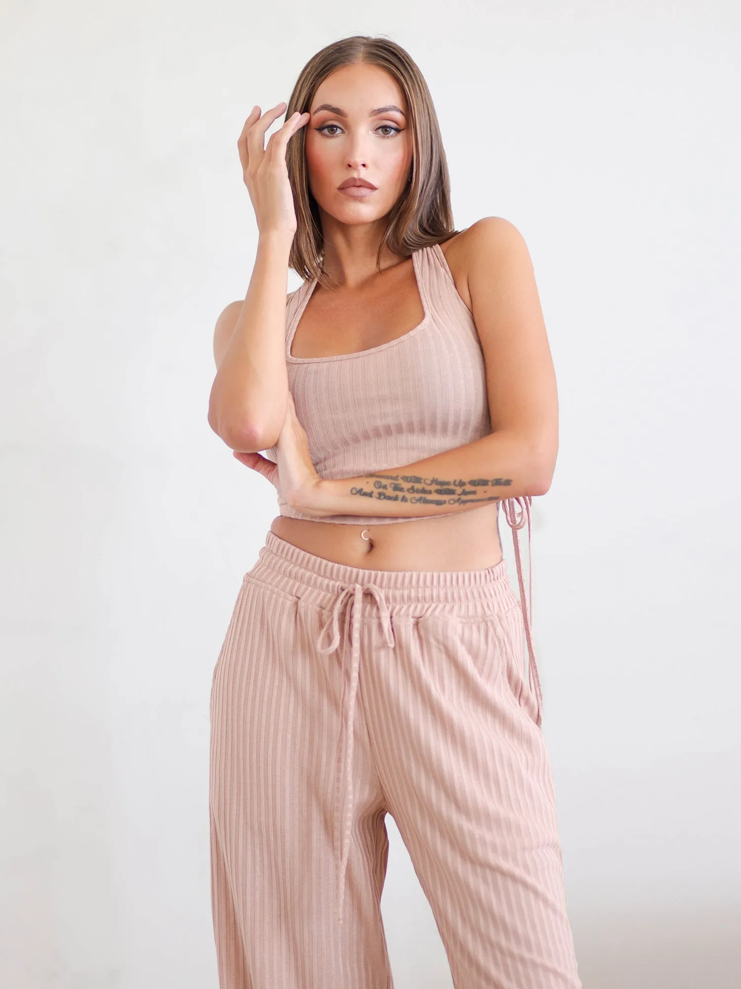 Drawstring Straight Leg Pant