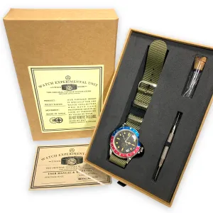 DS! WMT Royal Marine / Pepsi Pilot Bezel / Sea Diver Dial Watch (Aged) 218-09
