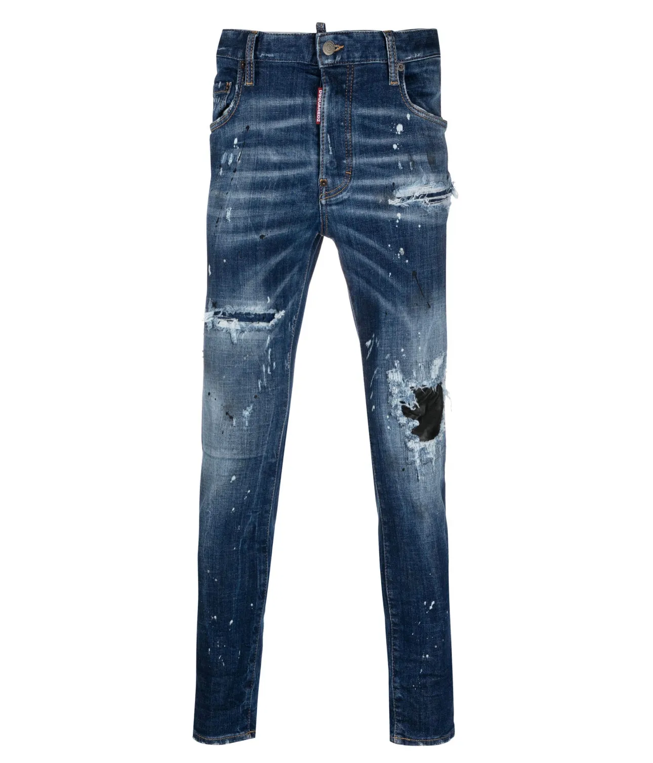 Dsquared2 distressed low-rise skinny jeans