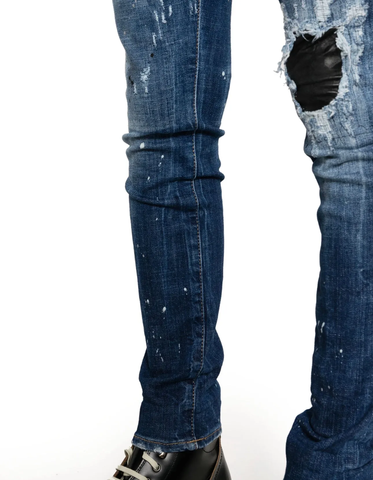 Dsquared2 distressed low-rise skinny jeans
