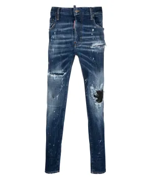Dsquared2 distressed low-rise skinny jeans
