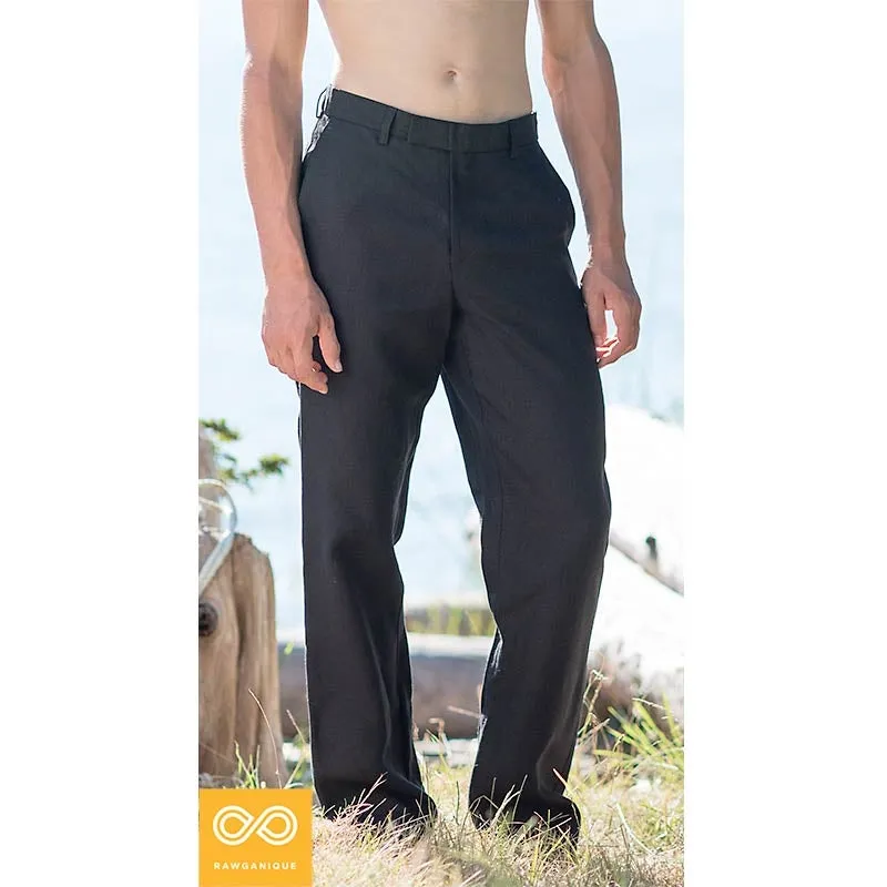 Eco-Couture 100% Organic Hemp Low Rise Dress Pants Slacks (Closeout - Final Sale)