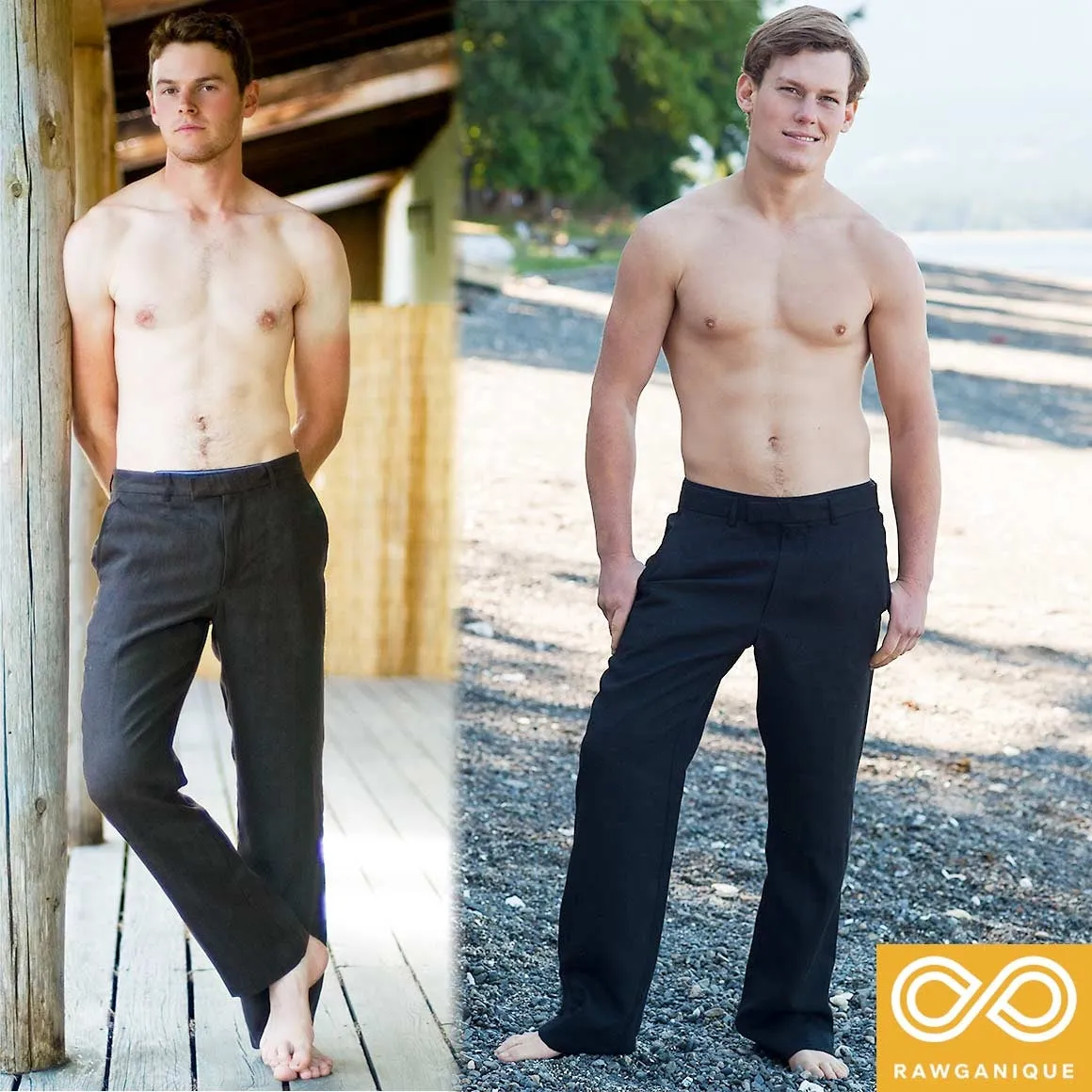Eco-Couture 100% Organic Hemp Low Rise Dress Pants Slacks (Closeout - Final Sale)