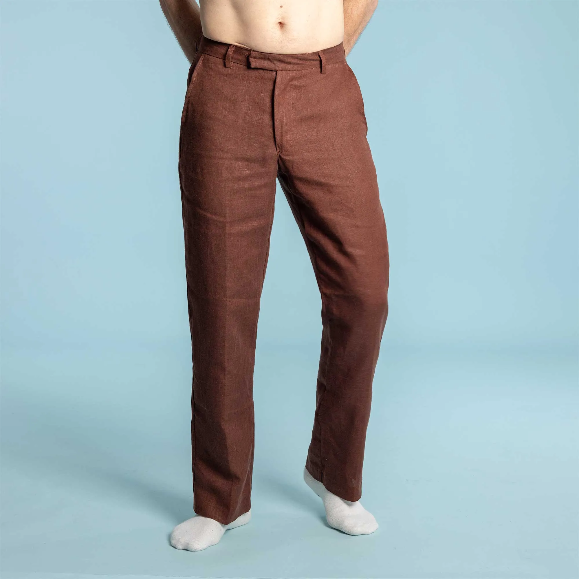 Eco-Couture 100% Organic Hemp Low Rise Dress Pants Slacks (Closeout - Final Sale)