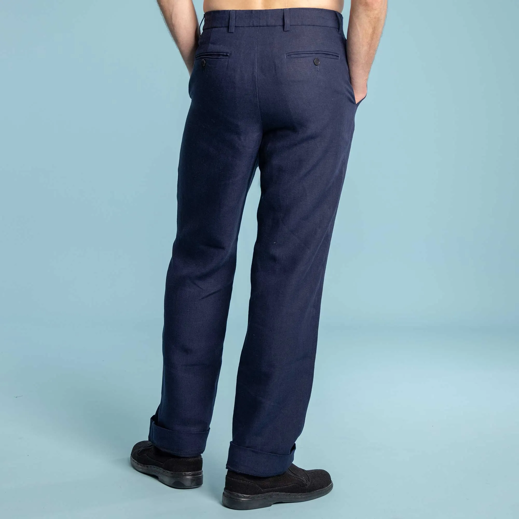 Eco-Couture 100% Organic Hemp Low Rise Dress Pants Slacks (Closeout - Final Sale)