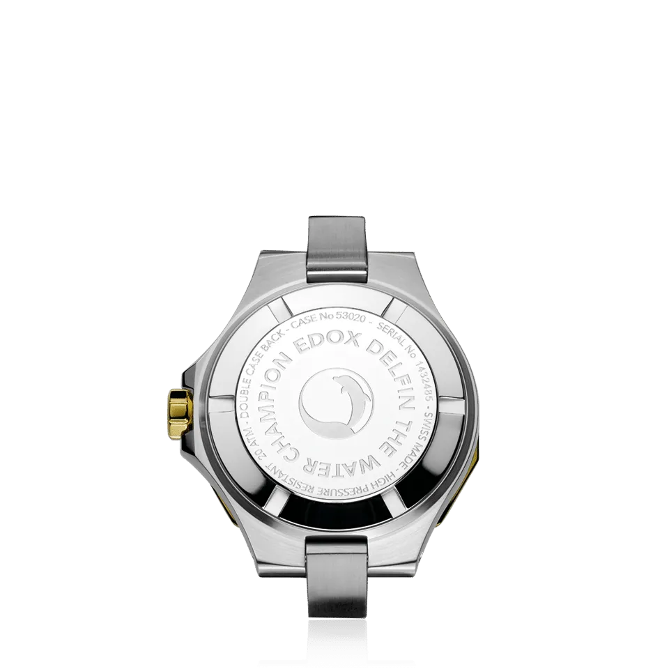 EDOX SWISS MADE 53020-357JC-NADD DELFIN THE ORIGINAL DIVER DATE LADY