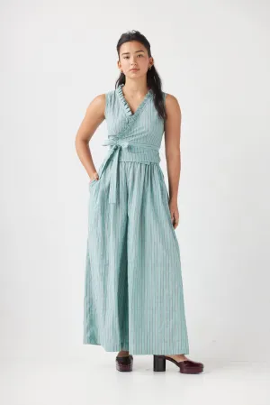 Elizabeth Top in Striped Voile
