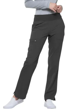 Elle Straight Leg Yoga Waist Scrub Pant - Womens