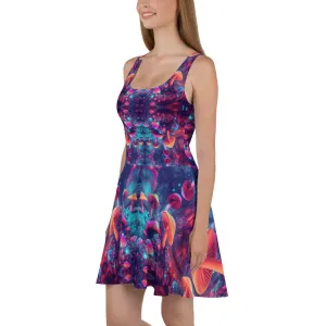 Enchanted Mushroom Dreams Skater Dress
