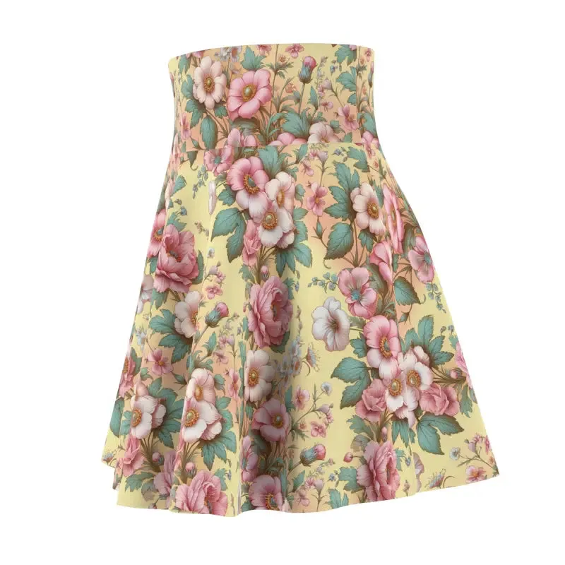 Enchanting Floral Skater Skirt for Women