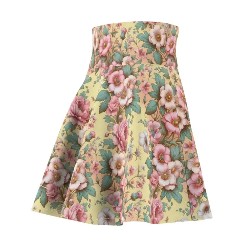 Enchanting Floral Skater Skirt for Women