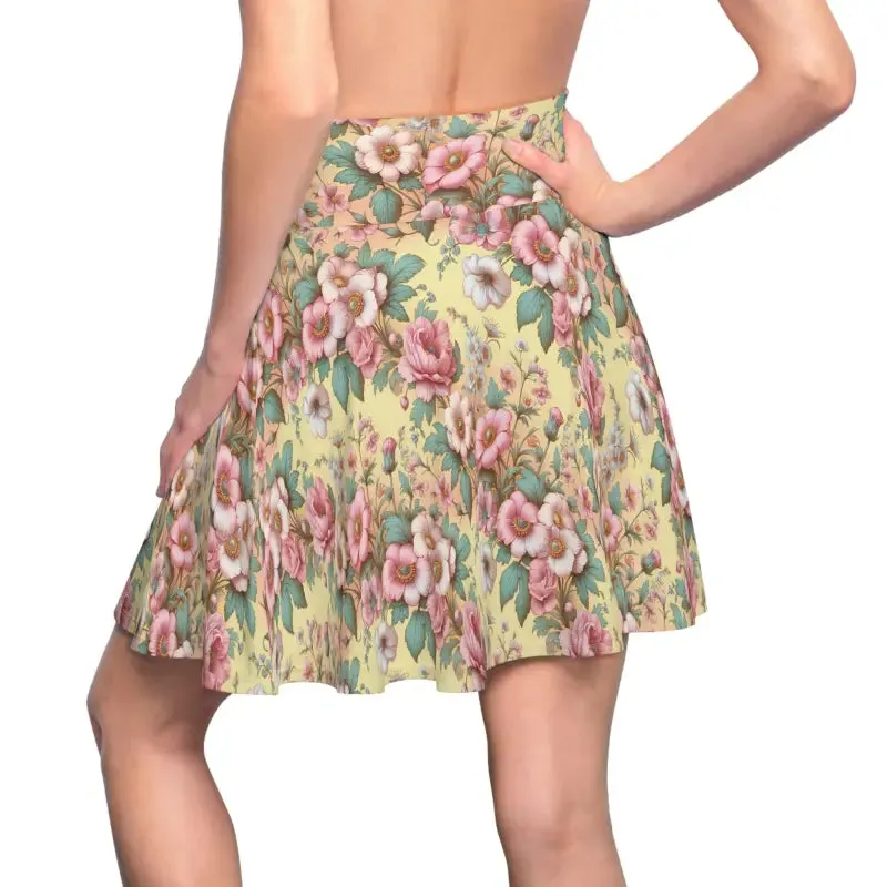 Enchanting Floral Skater Skirt for Women