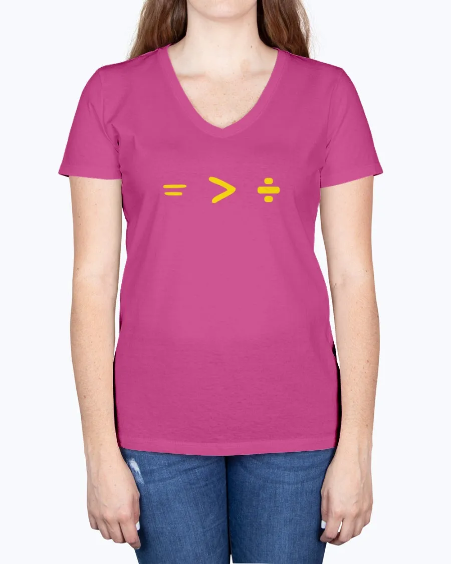 Equality-b - Ladies V-neck T-Shirt