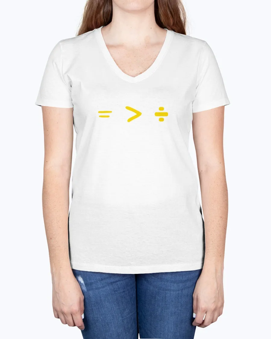 Equality-b - Ladies V-neck T-Shirt