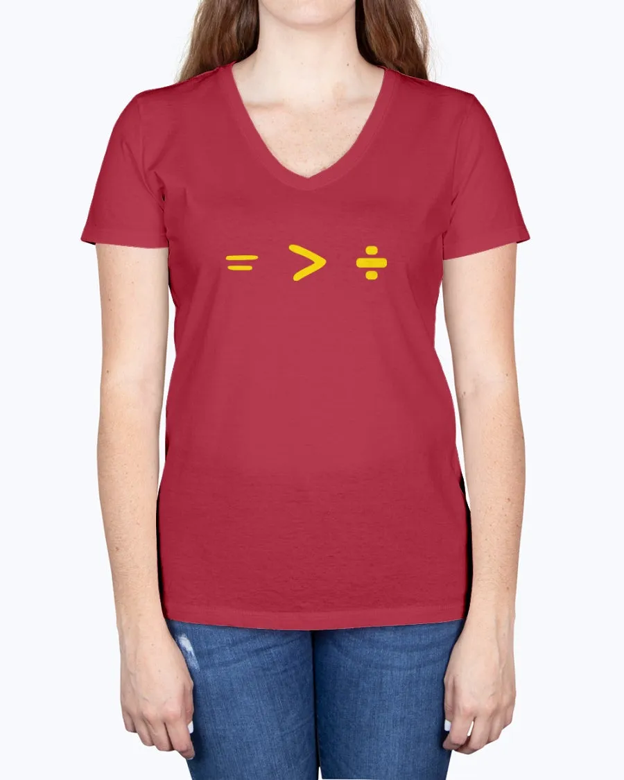 Equality-b - Ladies V-neck T-Shirt