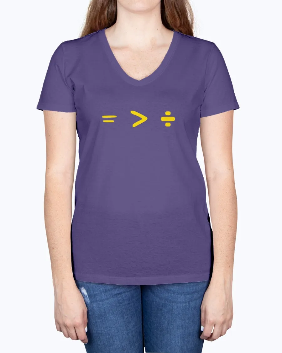 Equality-b - Ladies V-neck T-Shirt