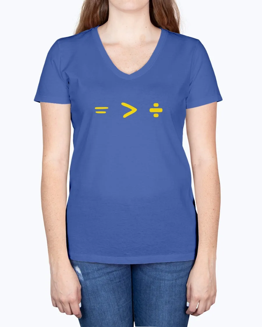 Equality-b - Ladies V-neck T-Shirt