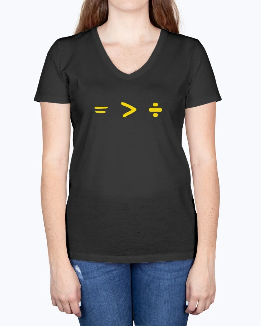 Equality-b - Ladies V-neck T-Shirt